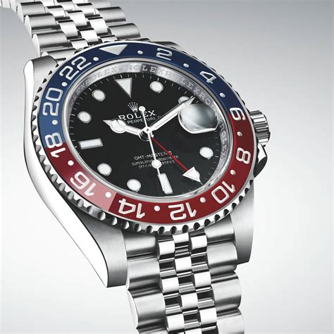 rolex gmt master 2 blau rot|Rolex oyster steel gmt.